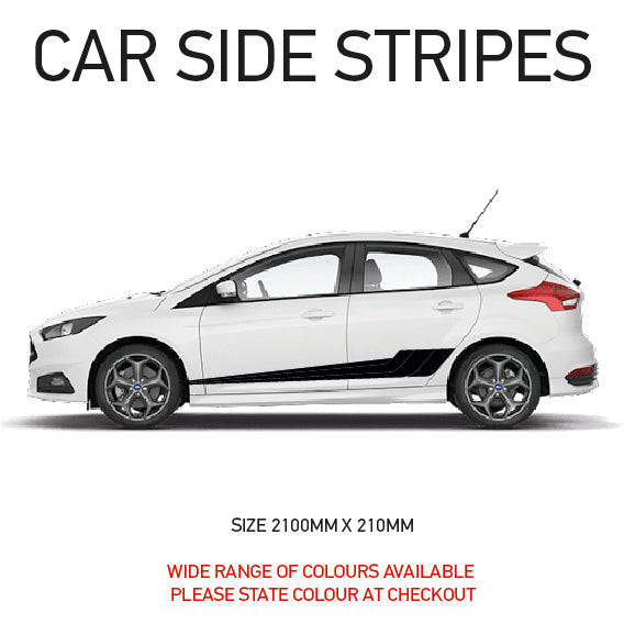 SS05 Universal Side Stripe 2100mm x 210mm Will Fit Any Car Van Graphics Stickers Decals