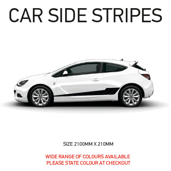 SS05 Universal Side Stripe 2100mm x 210mm Will Fit Any Car Van Graphics Stickers Decals