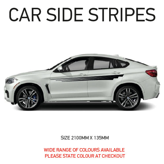 SS06 Universal Side Stripe 2100mm x 135mm Will Fit Any Car Van Graphics Stickers Decals
