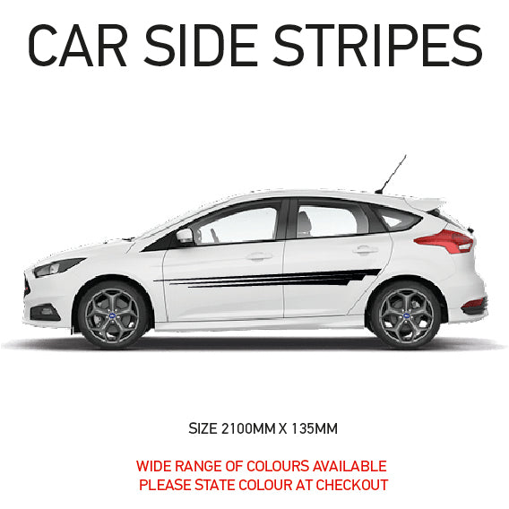 SS06 Universal Side Stripe 2100mm x 135mm Will Fit Any Car Van Graphics Stickers Decals