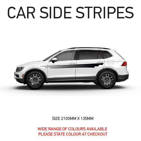 SS06 Universal Side Stripe 2100mm x 135mm Will Fit Any Car Van Graphics Stickers Decals