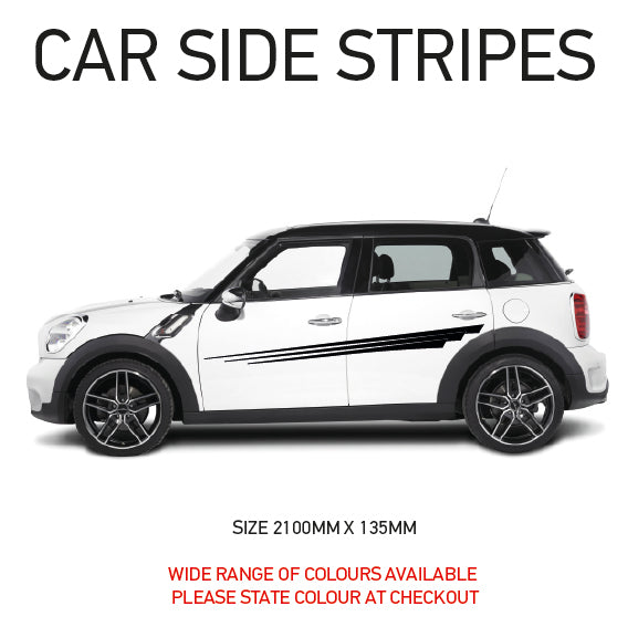 SS06 Universal Side Stripe 2100mm x 135mm Will Fit Any Car Van Graphics Stickers Decals