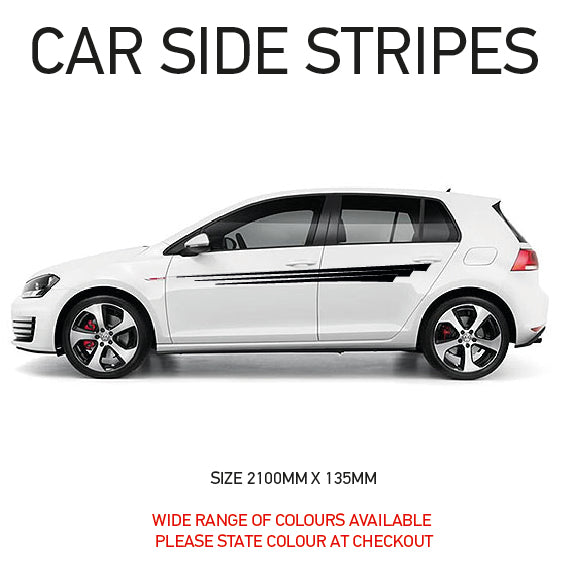 SS06 Universal Side Stripe 2100mm x 135mm Will Fit Any Car Van Graphics Stickers Decals