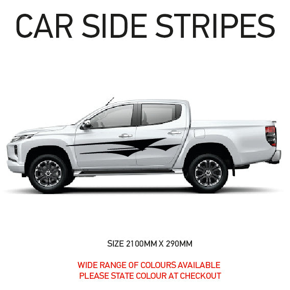 SS07 Universal Side Stripe 2100mm x 290mm Will Fit Any Car Van Graphics Stickers Decals