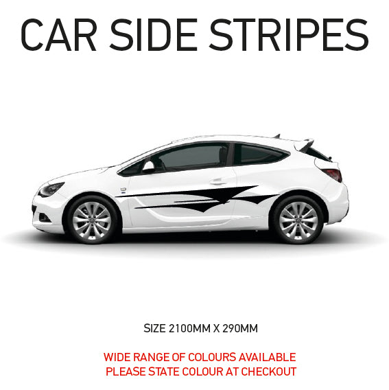 SS07 Universal Side Stripe 2100mm x 290mm Will Fit Any Car Van Graphics Stickers Decals