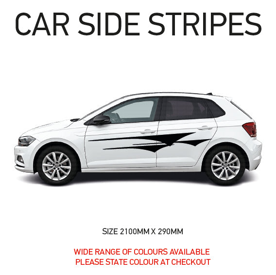 SS07 Universal Side Stripe 2100mm x 290mm Will Fit Any Car Van Graphics Stickers Decals