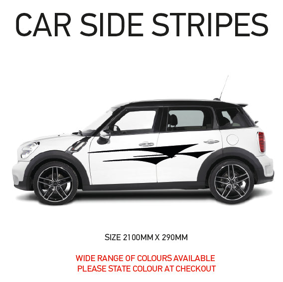 SS07 Universal Side Stripe 2100mm x 290mm Will Fit Any Car Van Graphics Stickers Decals