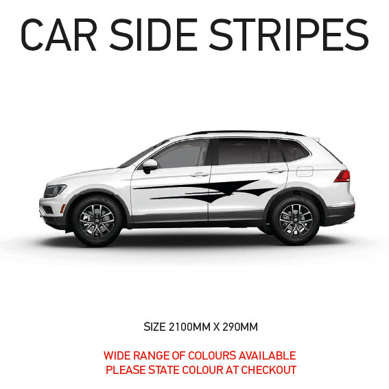 SS07 Universal Side Stripe 2100mm x 290mm Will Fit Any Car Van Graphics Stickers Decals