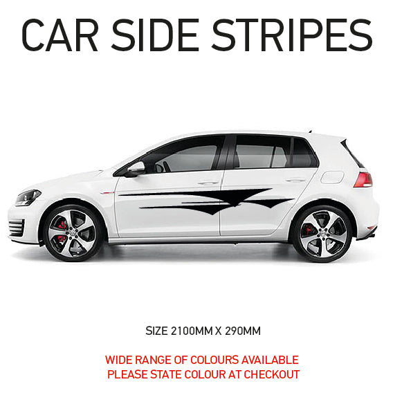SS01-07  Universal Side Stripe 1 Will Fit Any Car Van Graphics Stickers Decals