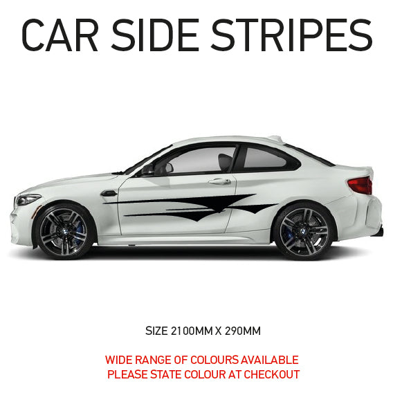 SS07 Universal Side Stripe 2100mm x 290mm Will Fit Any Car Van Graphics Stickers Decals