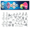 Christmas Santa Sticker Sheet Decal Xmas Wall Self Adhesive Vinyl Various Designs Available