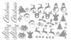 Christmas Santa Sticker Sheet Decal Xmas Wall Self Adhesive Vinyl Various Designs Available