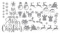 Christmas Santa Sticker Sheet Decal Xmas Wall Self Adhesive Vinyl Various Designs Available