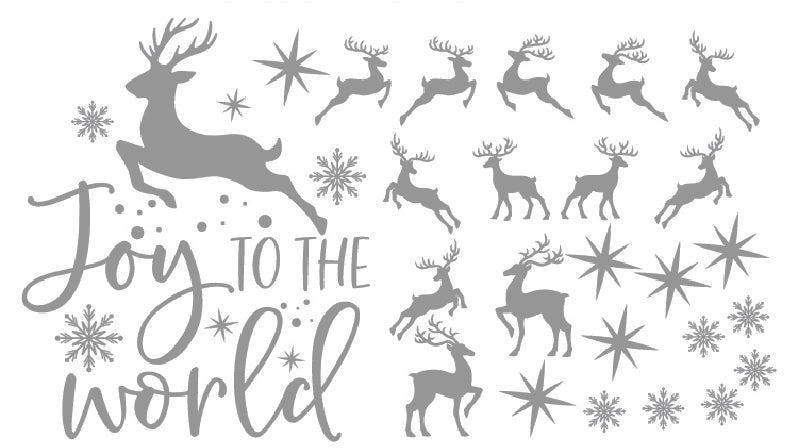 Christmas Santa Sticker Sheet Decal Xmas Wall Self Adhesive Vinyl Various Designs Available
