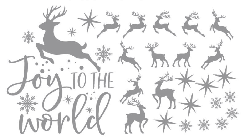 Christmas Santa Sticker Sheet Decal Xmas Wall Self Adhesive Vinyl Various Designs Available