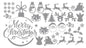Christmas Santa Sticker Sheet Decal Xmas Wall Self Adhesive Vinyl Various Designs Available