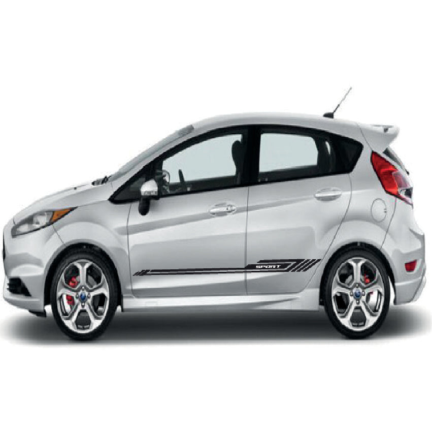 SSG09 Universal Sport Side Stripe 2 x 1700mm x 76mm Will Fit Any Car Van Graphics Stickers Decals