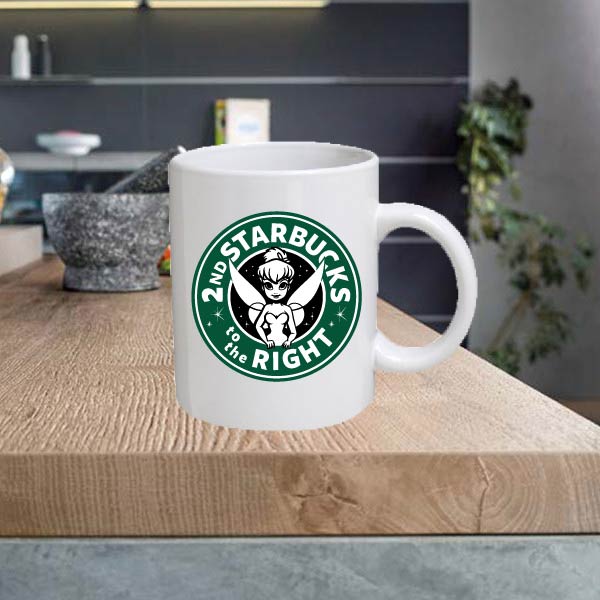 STAR12 Fairy 2nd Starbucks to the Right Starbucks Coffee 11oz Ceramic Printed Mug