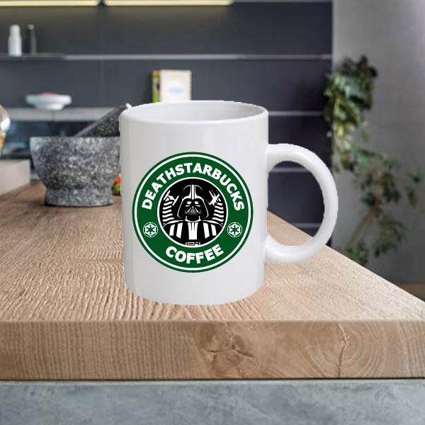 STAR18 Death Starbucks Coffee 11oz Ceramic Printed Mug