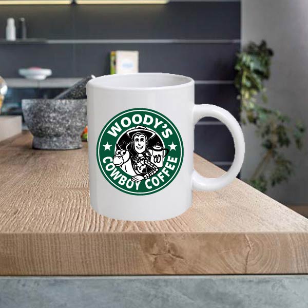 STAR21 Woodys Cowboy Starbucks Coffee 11oz Ceramic Printed Mug