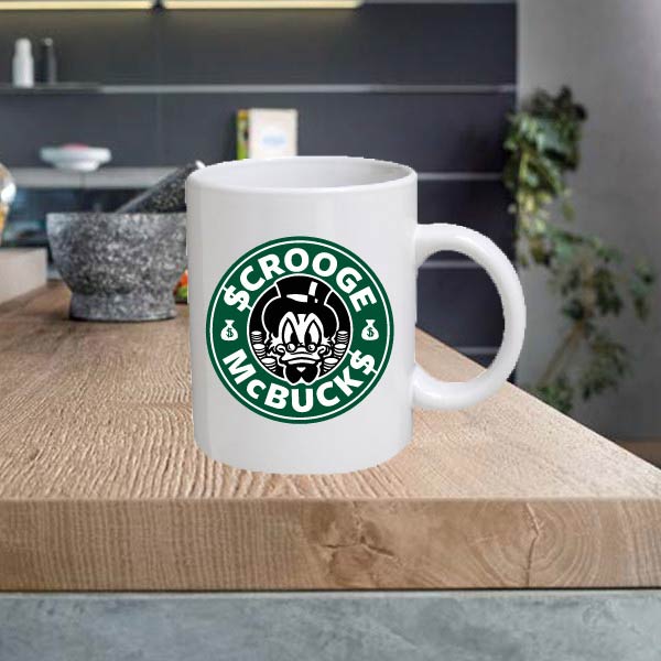 STAR23 $crooce McBuck$ Coffee Starbucks Coffee 11oz Ceramic Printed Mug