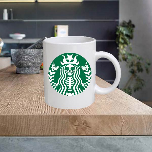 STAR03 Skelton Witch Starbucks Coffee 11oz Ceramic Printed Mug