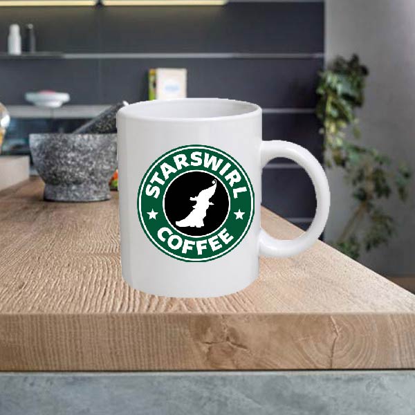 STAR08 Starswirl Starbucks Coffee 11oz Ceramic Printed Mug