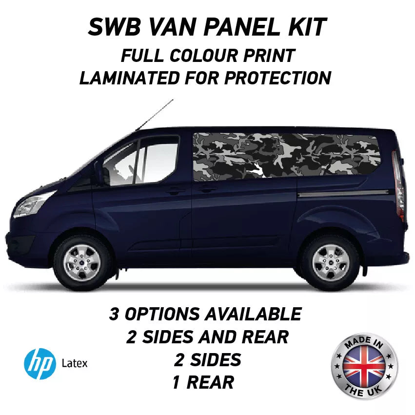 Printed Panel Wrap Kit Available for Small,Swb,Mwb,Lwb