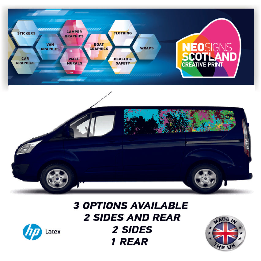 SWBFC18 Colourful Swb Van Panel Wrap Kit
