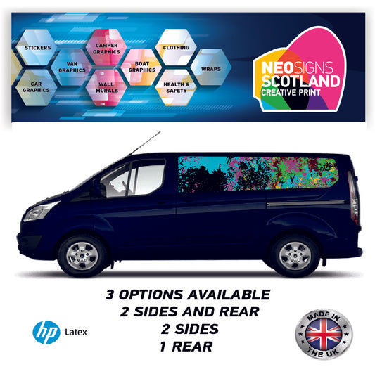 SWBFC18 Colourful Swb Van Panel Wrap Kit