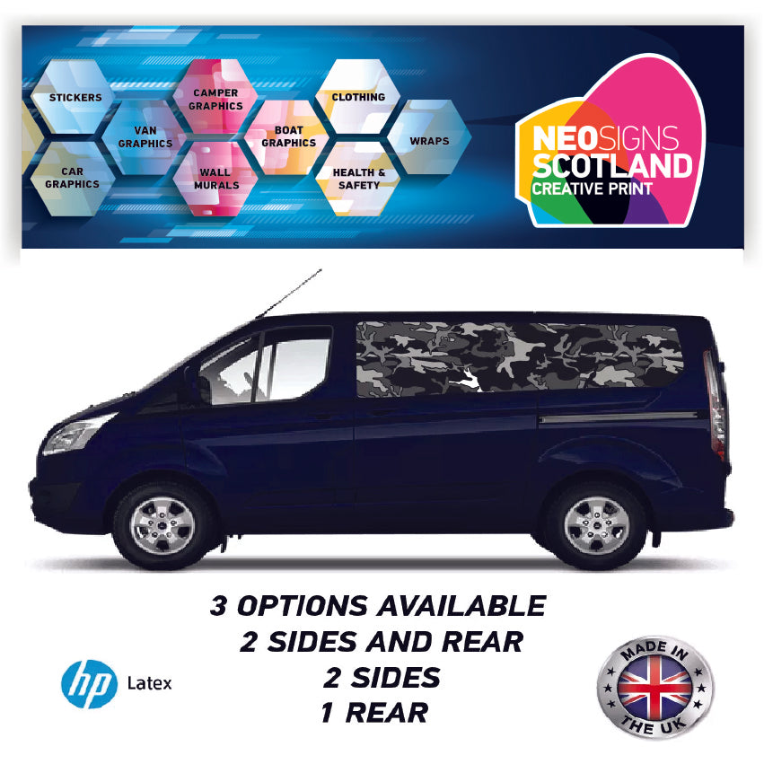 SWBFC01 Camoflage Swb Van Panel Wrap Kit
