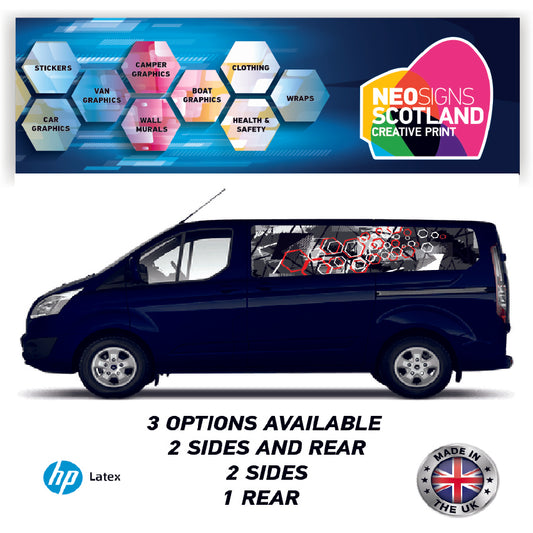 SWBFC20 Hexagon Pattern Swb Van Panel Wrap Kit