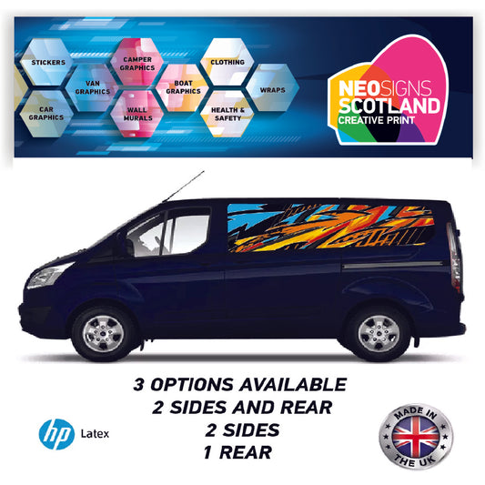 SWBFC06 Vibrant Pattern Swb Van Panel Wrap Kit