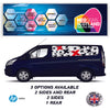 SWBFC07 Red and Black Xs Swb Van Panel Wrap Kit