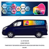VAN12 Swb Van Panel Wrap Kit Sign Writing Vehicle lettering Livery signs