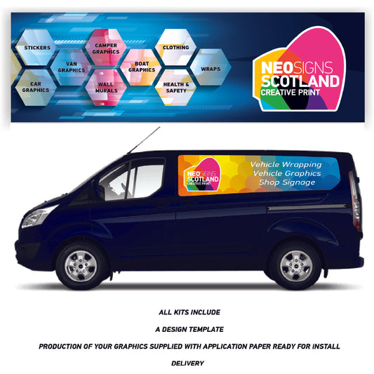 VAN12 Swb Van Panel Wrap Kit Sign Writing Vehicle lettering Livery signs