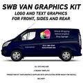 VAN07 Swb Van Graphics Kit Sign Writing Vehicle lettering Livery signs Logo and Text