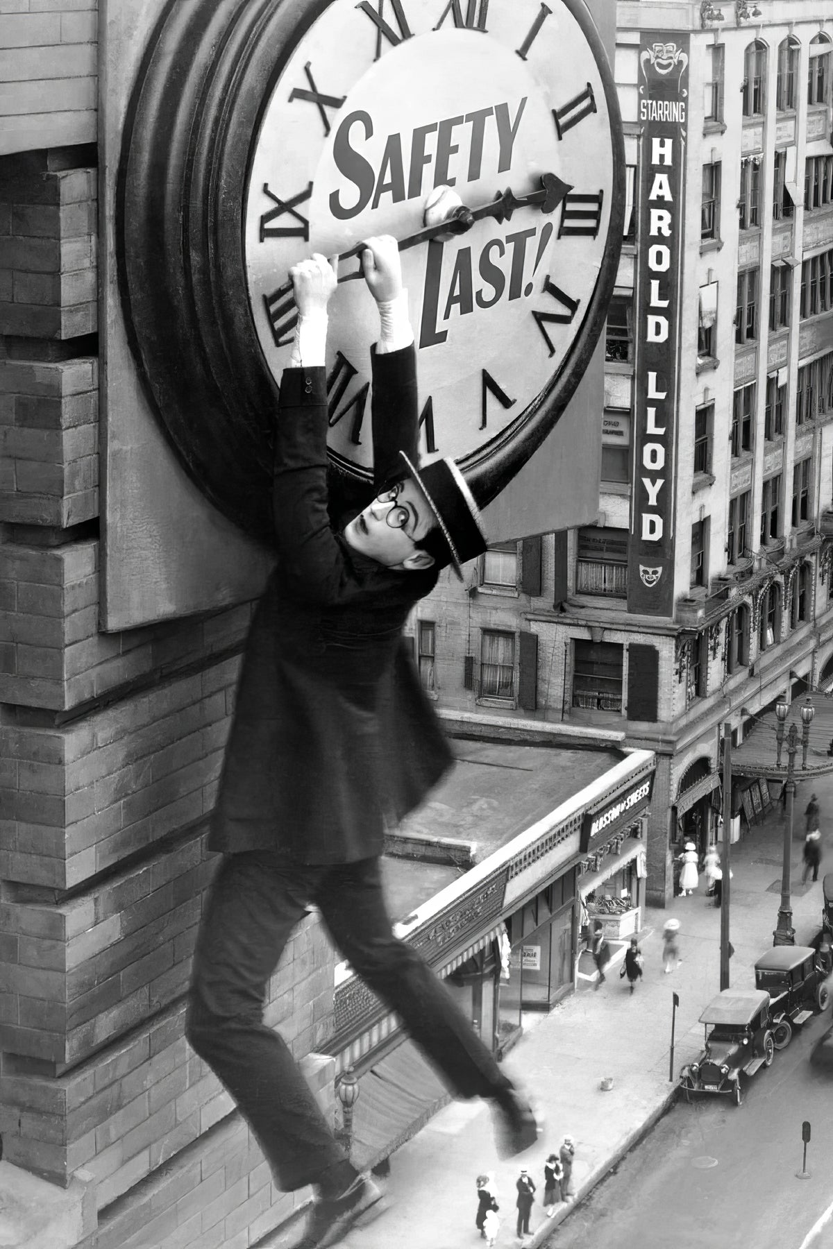 1920 Safety Last! (1923) Film/Movie Premium Waterproof & Tear Resistant Posters