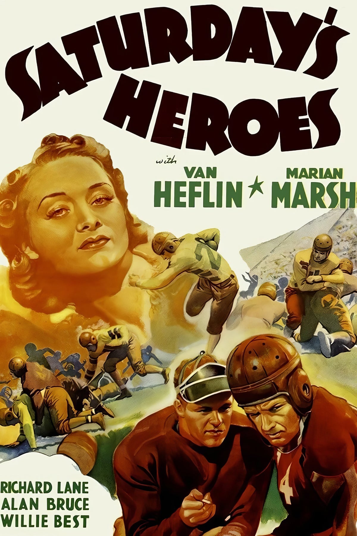 Saturday_s Heroes (1937) Film/Movie Premium Waterproof & Tear Resistant Posters