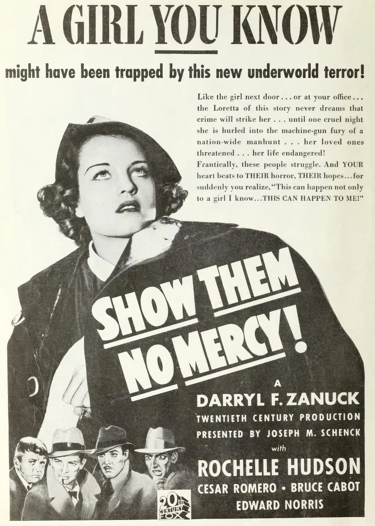 Show Them No Mercy! (1935) Film/Movie Premium Waterproof & Tear Resistant Posters