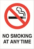 No Smoking A5 Sticker (x2 148mm x 219mm) Health And Safety Warning Sticker Latex Printed SMOK002-41