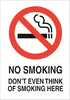 No Smoking A5 Sticker (x2 148mm x 219mm) Health And Safety Warning Sticker Latex Printed SMOK002-41