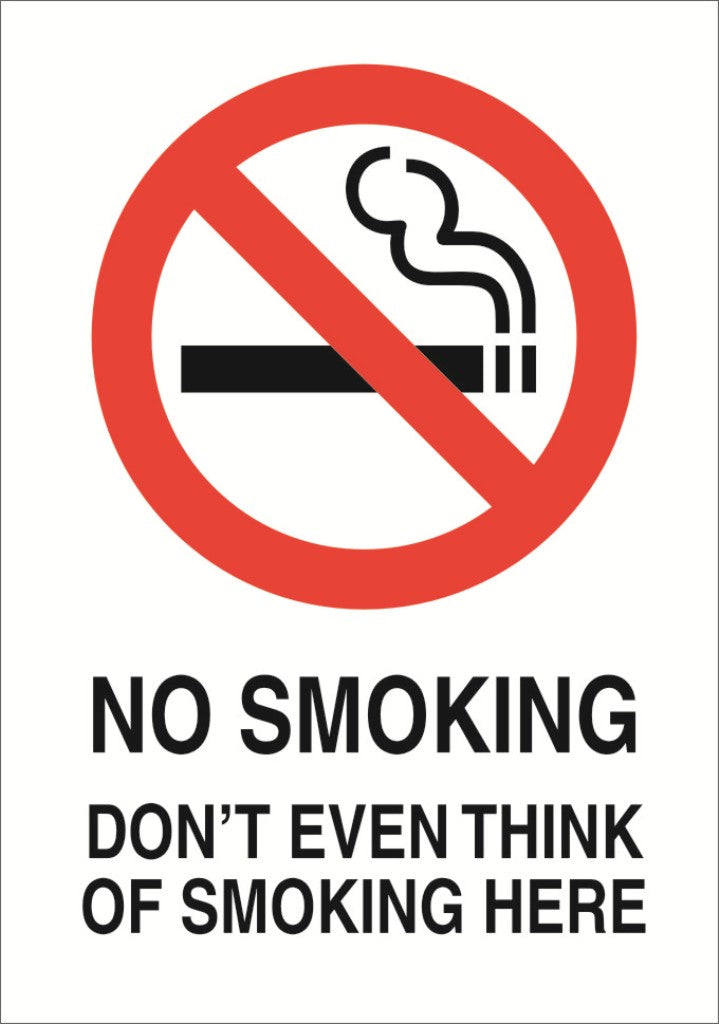 No Smoking A5 Sticker (x2 148mm x 219mm) Health And Safety Warning Sticker Latex Printed SMOK002-41
