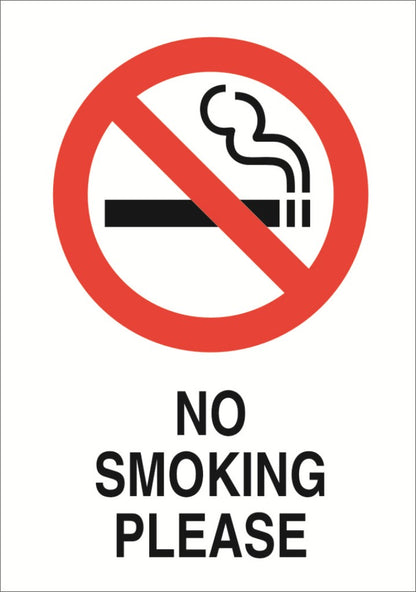 No Smoking A5 Sticker (x2 148mm x 219mm) Health And Safety Warning Sticker Latex Printed SMOK002-41