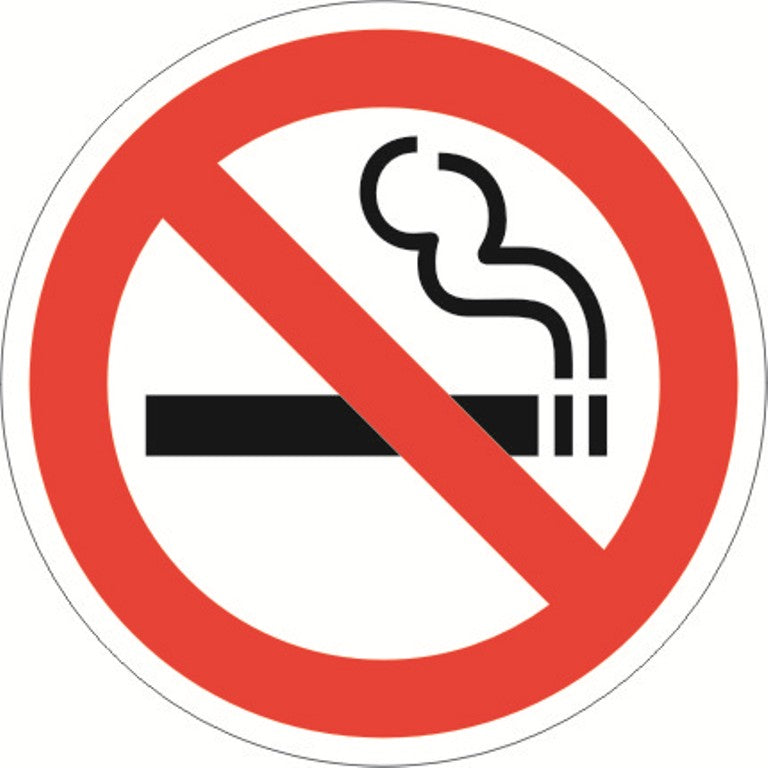 No Smoking A5 Sticker (x2 148mm x 219mm) Health And Safety Warning Sticker Latex Printed SMOK002-41