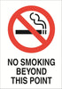 No Smoking A5 Sticker (x2 148mm x 219mm) Health And Safety Warning Sticker Latex Printed SMOK002-41