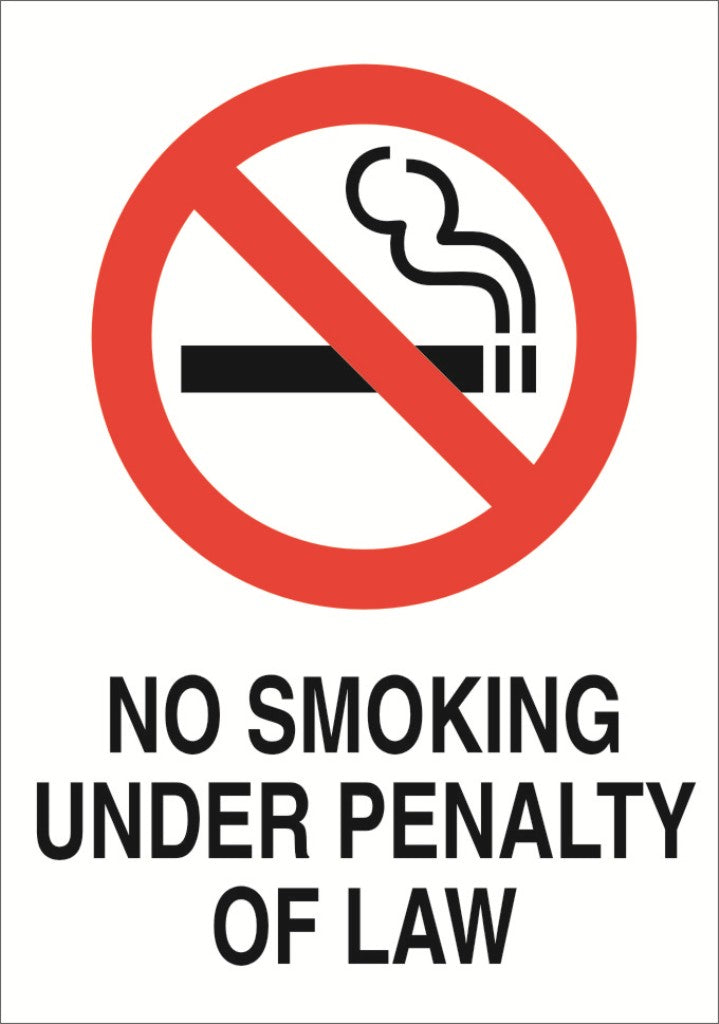 No Smoking A5 Sticker (x2 148mm x 219mm) Health And Safety Warning Sticker Latex Printed SMOK002-41