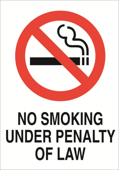 No Smoking A5 Sticker (x2 148mm x 219mm) Health And Safety Warning Sticker Latex Printed SMOK002-41