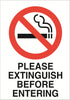 No Smoking A5 Sticker (x2 148mm x 219mm) Health And Safety Warning Sticker Latex Printed SMOK002-41
