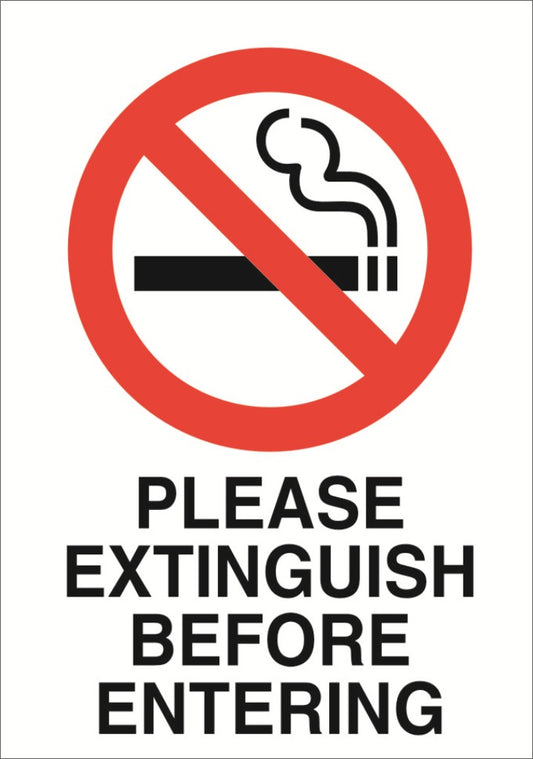 No Smoking A6 Sticker (x2 105mm x 148mm) Health And Safety Warning Sticker Latex Printed SMOK002-41